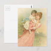 Vintage Muttertag Mutter und Kind Postkarte (Vorne/Hinten)