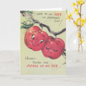 Vintage Muttertagskarte für Ehefrau Karte (Gelbe Blume)