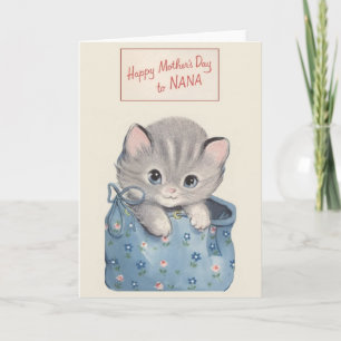 Vintage Muttertagskarte für Nana Karte