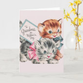 Vintage Muttertagskarte für Oma Karte (Gelbe Blume)