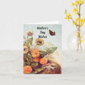 Vintage Muttertagskarte Karte (Gelbe Blume)