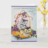 Vintage Muttertagskarte Karte (Gelbe Blume)