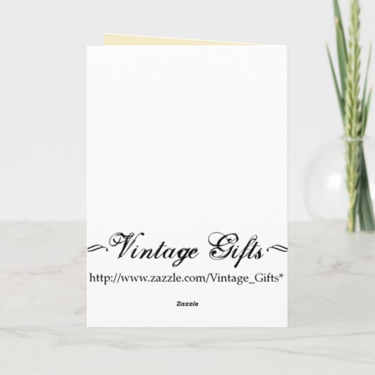 Vintage Muttertagskarte Karte (Rückseite)