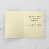 Vintage Muttertagskarte Karte (Innenseite)