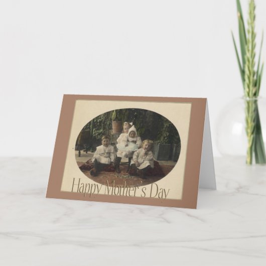 Vintage Muttertagskarte Karte (Vorderseite)