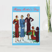 Vintage Muttertagskarte Karte (Vorderseite)