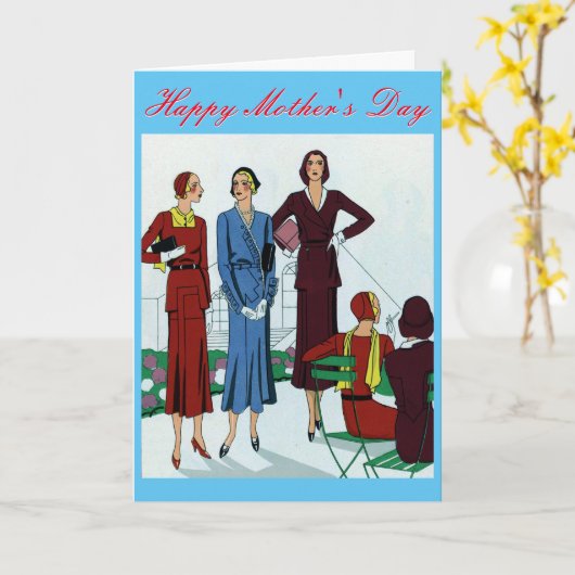 Vintage Muttertagskarte Karte (Gelbe Blume)