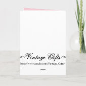 Vintage Muttertagskarte Karte (Rückseite)