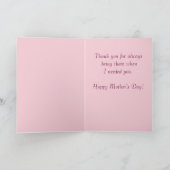 Vintage Muttertagskarte Karte (Innenseite)