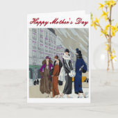 Vintage Muttertagskarte Karte (Gelbe Blume)