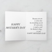 Vintage Muttertagskarte mit Niedlichem Muttergedic Karte (Innenseite)