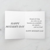 Vintage Muttertagskarte mit Niedlicher Meldung Karte (Innenseite)