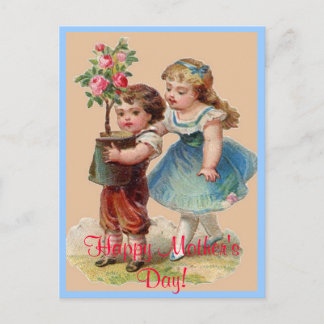 Vintage Muttertagskarte Postkarte
