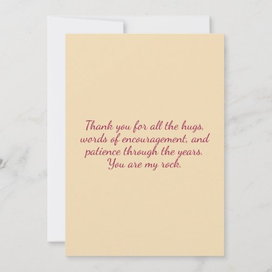 Vintage Muttertagskollektion Karte (Rückseite)