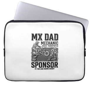 Vintage MX Dad Motocross Fahrkumpel Shirt Design Laptopschutzhülle