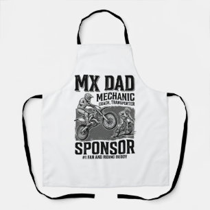 Vintage MX Dad Motocross Fahrkumpel Shirt Design Schürze