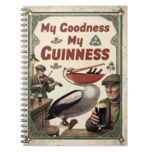 Vintage "My Goodness My Guinness" Spiralblock