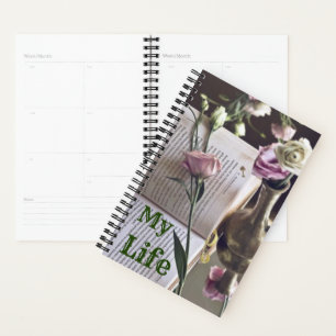 Vintage "My Life"-Rose Persönliches Journal Planer