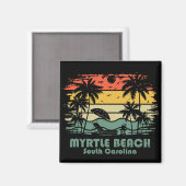 Vintage Myrtle Beach South Carolina Magnet (Vorderseite/Rückseite)