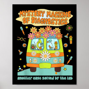 Vintage Mystery Machine of Diagnostics Labrador Wo Poster