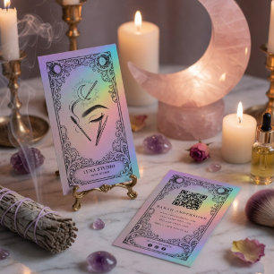 Vintage Mystical Celestial Brow-Künstlerin Visitenkarte