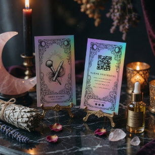 Vintage Mystical Celestiale Visagistin Visitenkarte