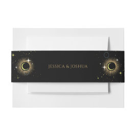 Vintage mystische Sonnenmondsterne Einladungsbanderole