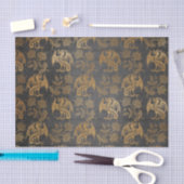 Vintage Mythologie-Fantasie-Drache-Tapete Seidenpapier (Handwerk)