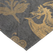 Vintage Mythologie-Fantasie-Drache-Tapete Tischdecke (Schrägansicht)