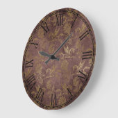 Vintage Mythology Fantasy Pegasus Wallpaper Große Wanduhr (Winkel)