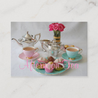 Vintage-Nachmittags-Tee individuell anpassbare Vis Visitenkarte