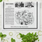 Vintage Nachrichten Kennedy Nixon Präsidentschafts Geschirrtuch (Gefaltet)