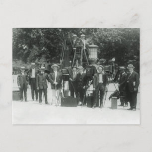 Vintage Nachrichtenfotografen Postkarte
