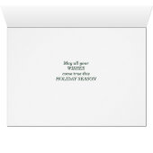 Vintage Nacht vor Weihnachten Weihnachtskarte (Innenansicht Horizontal (Unten))