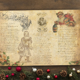 Vintage Nacht vor Weihnachtsfeier Seidenpapier