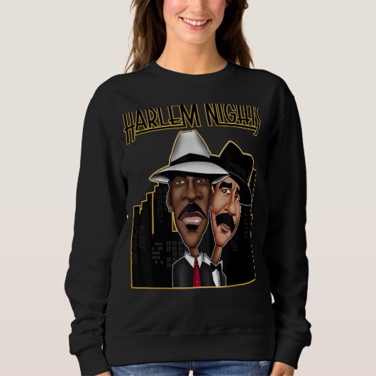 Vintage Nächte in Harlem Sweatshirt (Vorderseite)