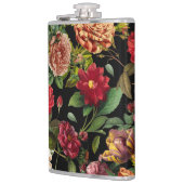 Vintage nächtliche Blumenmuster Flachmann (Links)