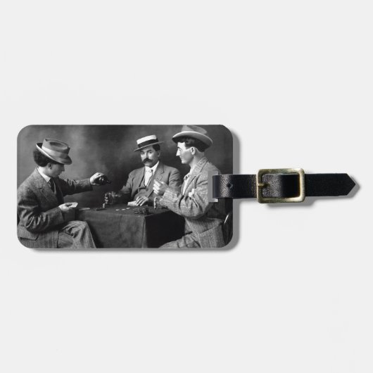 Vintage Nachts Gepäckanhänger (Vorderseite horizontal)