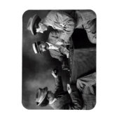 Vintage Nachts Magnet (Vertikal)