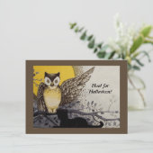 Vintage Nachtschwärmerei auf dem Zweigmond (Stehend Vorderseite)