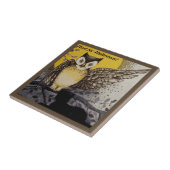 Vintage Nachtschwärmerei auf dem Zweigmond Fliese (Seite)