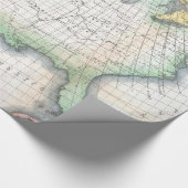 Vintage Nadelabweichungs-Karte Vereinigter Staaten Geschenkpapier (Ecke)