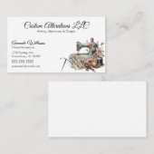 Vintage Nähänderung Visitenkarte (Vorne/Hinten)