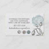 Vintage nähende Begriffsnäherin-Geschäftskarte Visitenkarte (Rückseite)