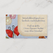 Vintage nähende visitenkarte (Rückseite)