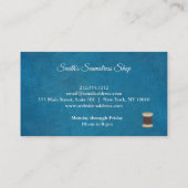 Vintage Näherin Visitenkarte (Rückseite)