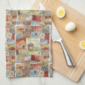 Vintage Nähküche Handtuch (Viertel Falte)