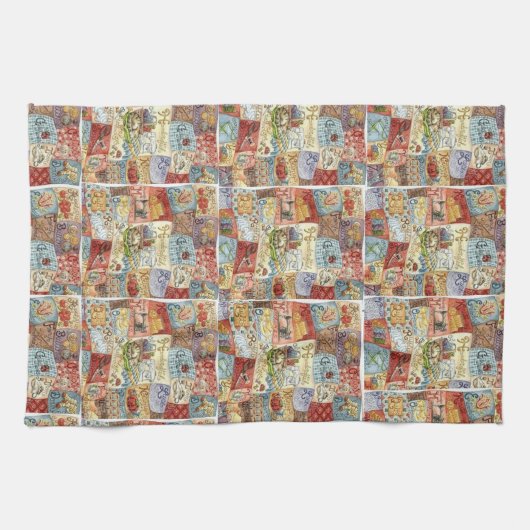 Vintage Nähküche Handtuch (Horizontal)