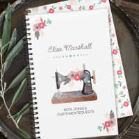 Vintage Nähmaschine Boho Floral Bouquet