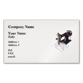 Vintage Nähmaschine Circa 1900 Magnetische Visitenkarte (Vorderseite)